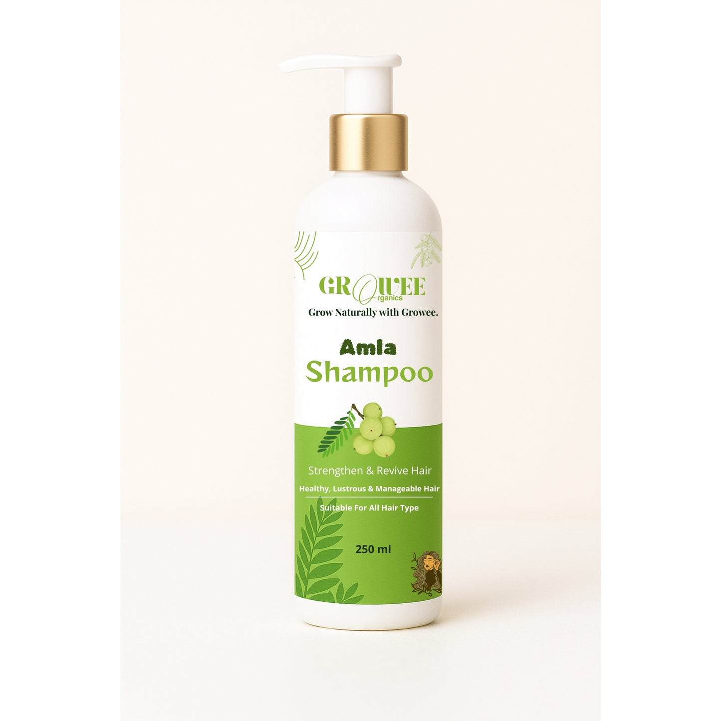 Amla Shampoo for Hair Fall and Dandruff | With Kalonji and Shikakai - 250 ml