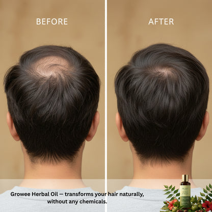 Growee Herbal Hair Care Combo – Buy Oil, Get Shampoo Free
