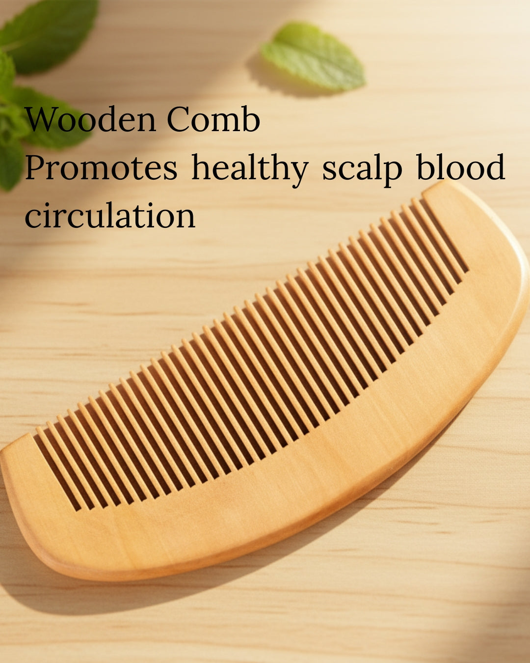 Wooden Comb – Gentle on Scalp, Great for Hair