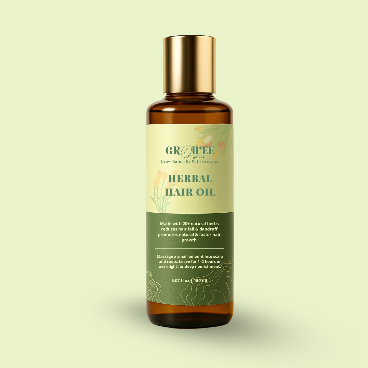 Growee Herbal Hair Care Combo – Buy Oil, Get Shampoo Free