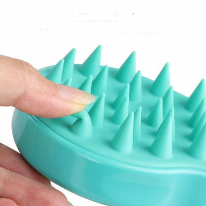 Silicone Scalp Massager Brush for Hair Growth & Deep Cleansing – Soft & Flexible Bristles