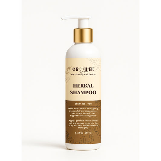 Growee 7 Herb Natural Shampoo | Amla, Reetha & Shikakai - 250 ml