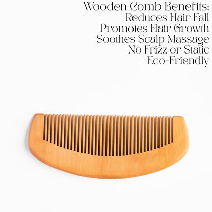 Wooden Comb – Gentle on Scalp, Great for Hair