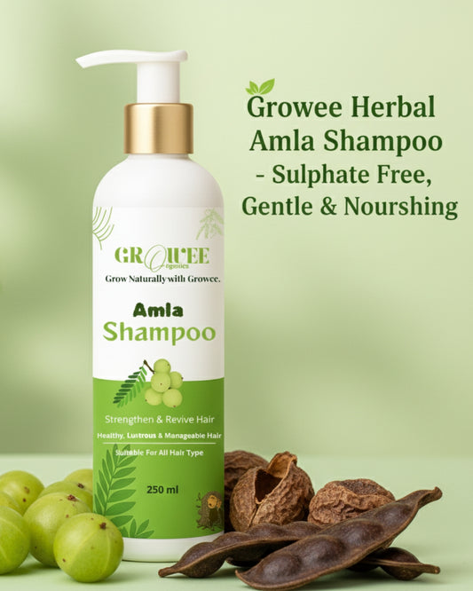 Amla Shampoo for Hair Fall and Dandruff | With Kalonji and Shikakai - 250 ml